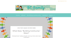 Desktop Screenshot of bcfamily.ca